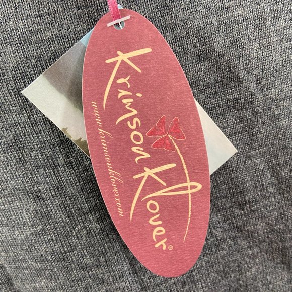 Rare Krimson Klover  Wool Sweater by the sweater girl Biella Yarn Sugared Lace - Picture 8 of 13